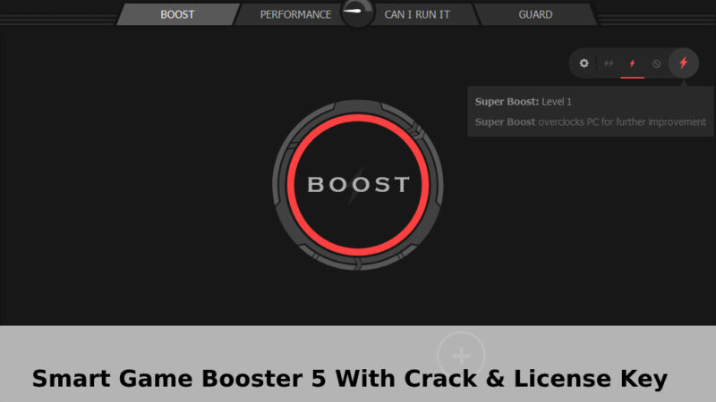Smart Game Booster 5 With Crack & License Key 2022 Free Download