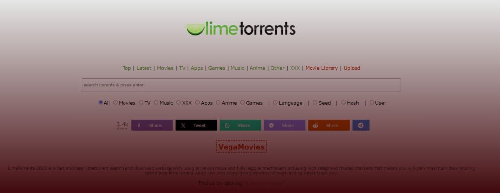 Limetorrent Proxy