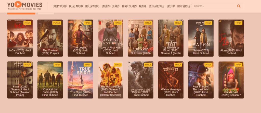 Yo movies hindi sales web series